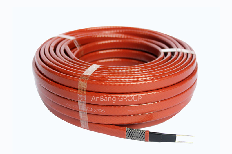 low temperature electric self-regulating heating cable brown